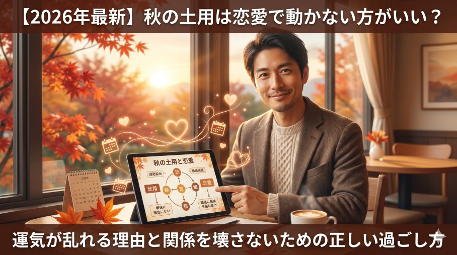 2026年秋の土用の日、恋愛運を崩さない過ごし方