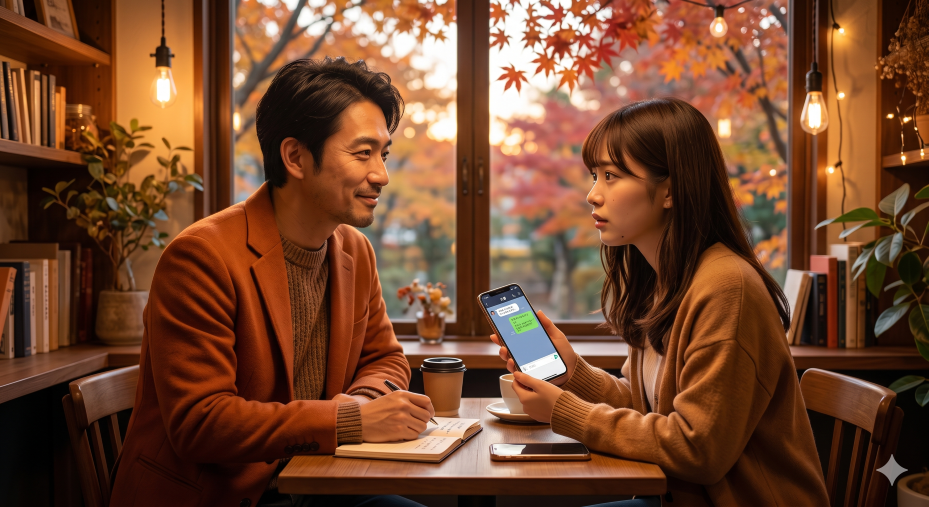 秋の人恋しい時に元彼に連絡